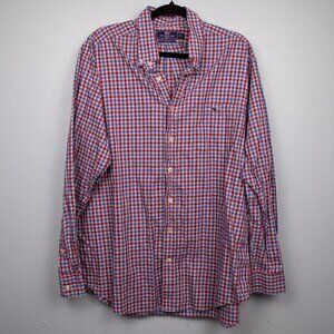 Vineyard Vines Slim Fit Tucker plaid long sleeve shirt-XL